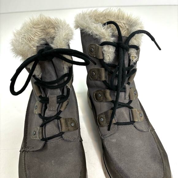 Sorel Explorer Cozy Joan Snow Winter Boot, Tall Sneaker Waterproof Faux Fur 10 - Picture 9 of 9